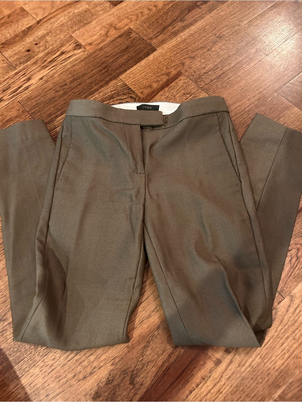 J. Crew Olive Green Skinny Dress Pants